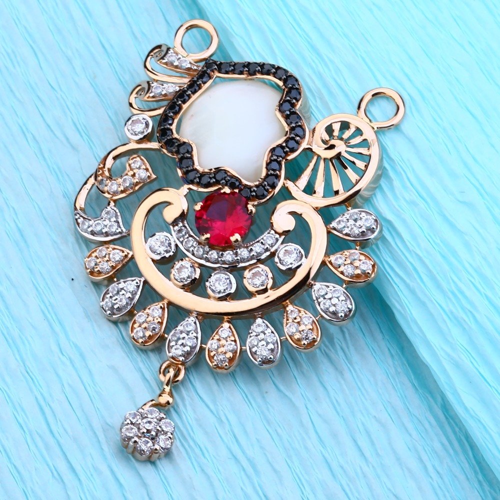 18CT Rose Gold Hallmark Mangalsutra Pendant RMPN84