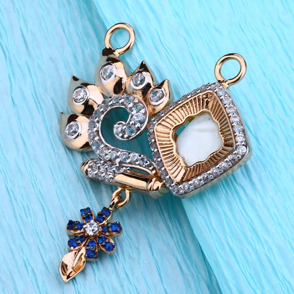 18KT Rose Gold  Fancy CZ  Mangalsutra Pendant RMPN80