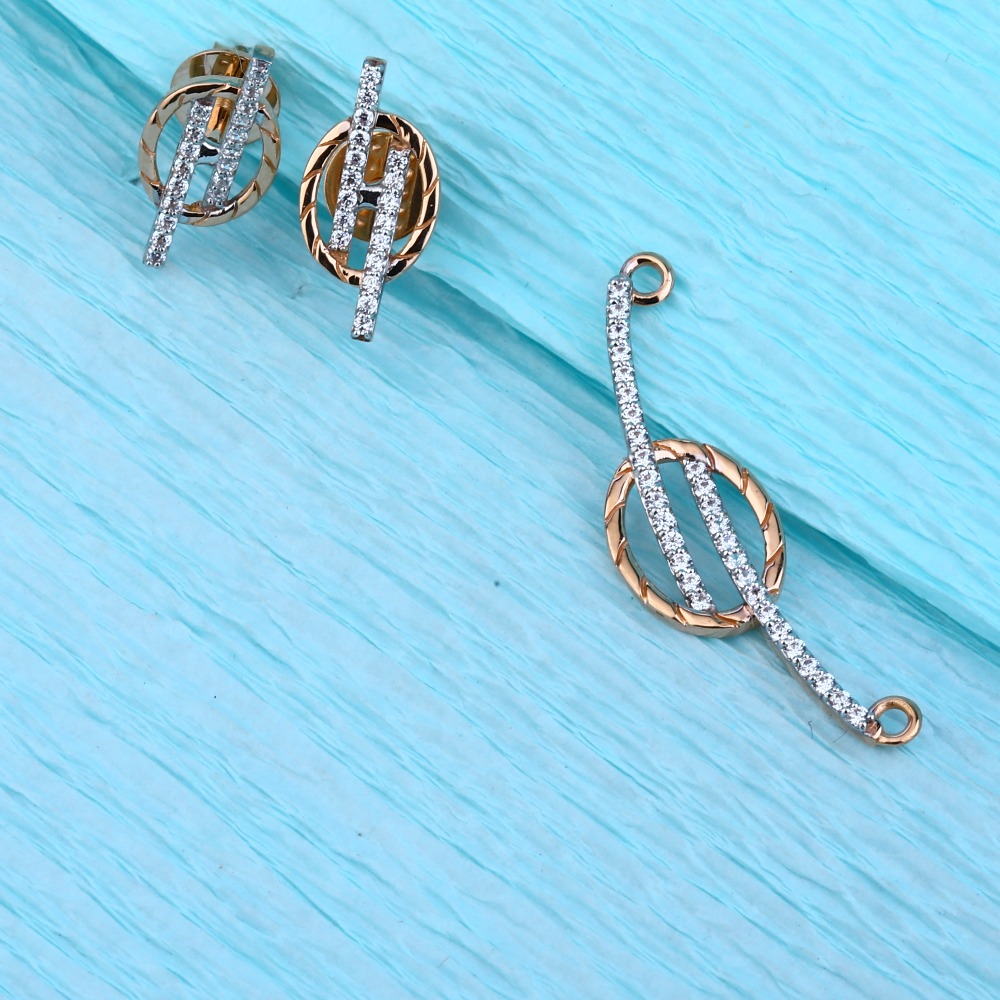750 Rose Gold Women's Exclusive Pendant Set RMPN117
