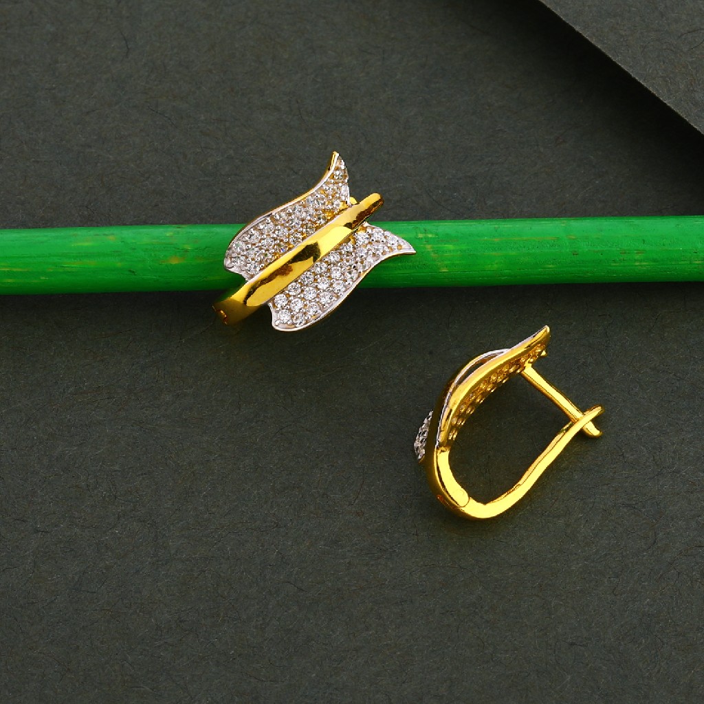 750 Gold Cz Exclusive Hallmark Earring Bali LFB133