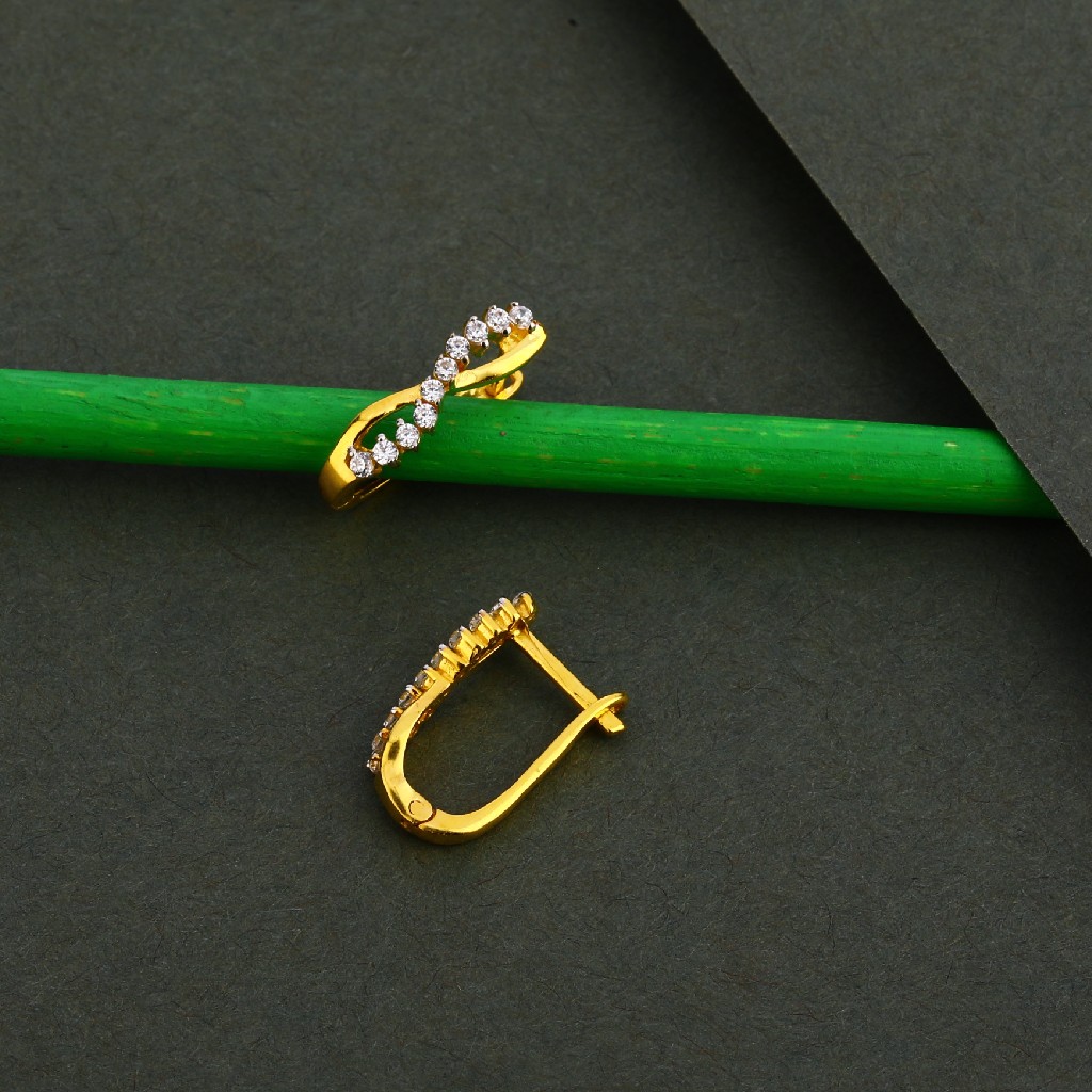 18CT Gold Women's Designer CZ Bali LFB86