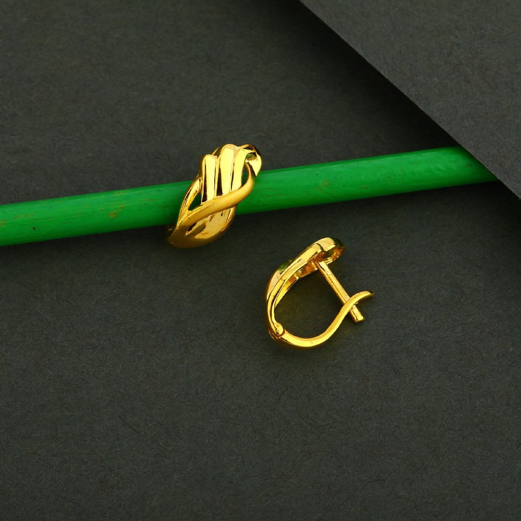 18KT Gold Designer Plain Bali LFB47