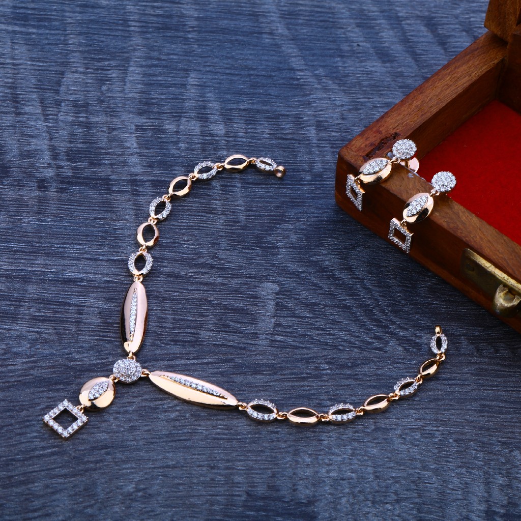18CT Rose Gold Women's Gorgeous Necklace Set RN79