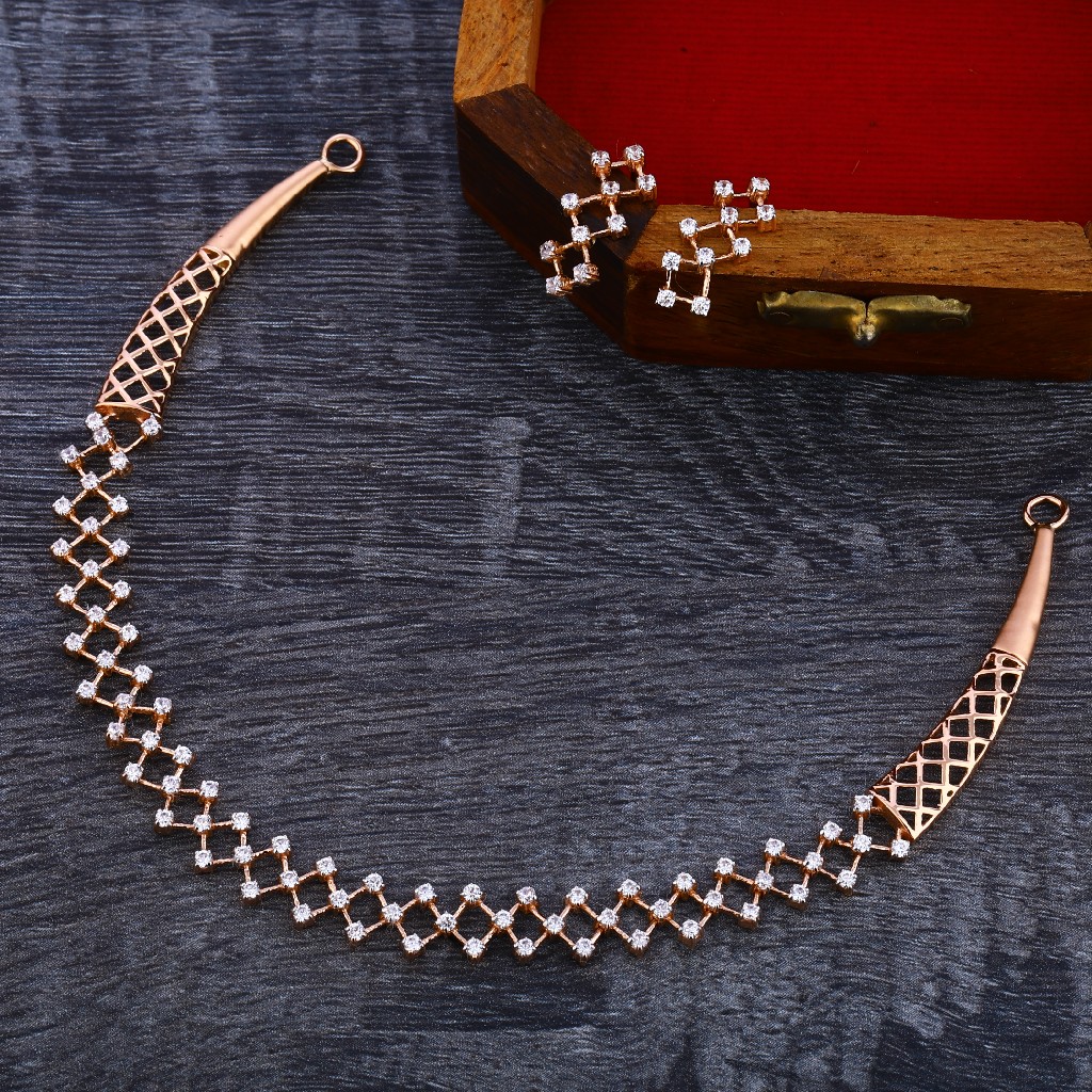 18KT Rose Gold Gorgeous  Women's Necklace Set RN138