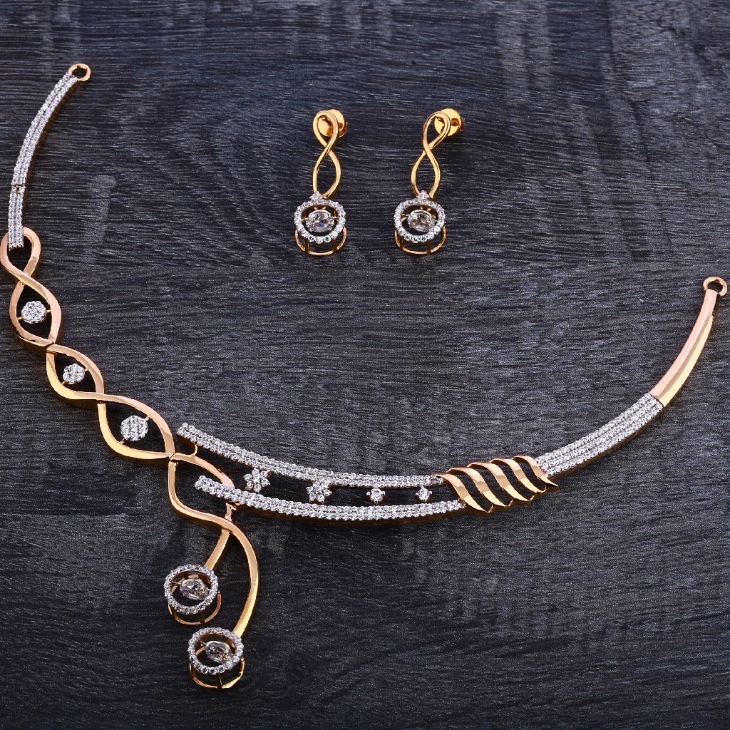 750 Rose Gold Gorgeous  Necklace Set RN118