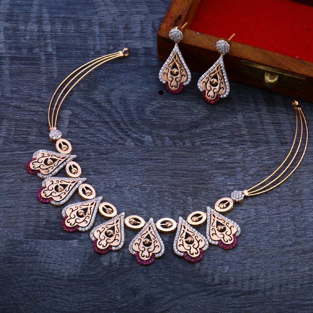 750 Rose Gold Necklace Set RN89