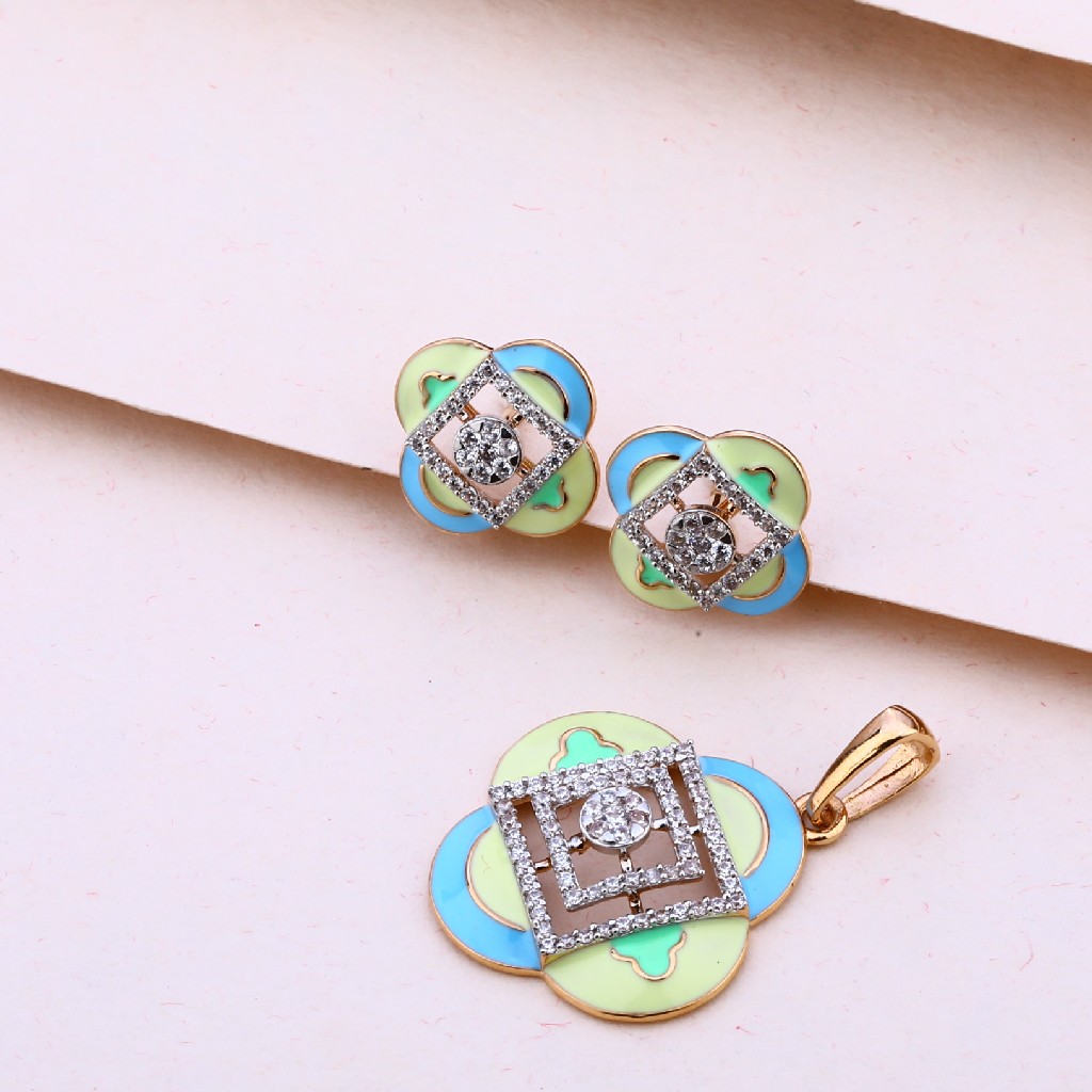 750 Rose Gold Delicate Pendant Set RPS154