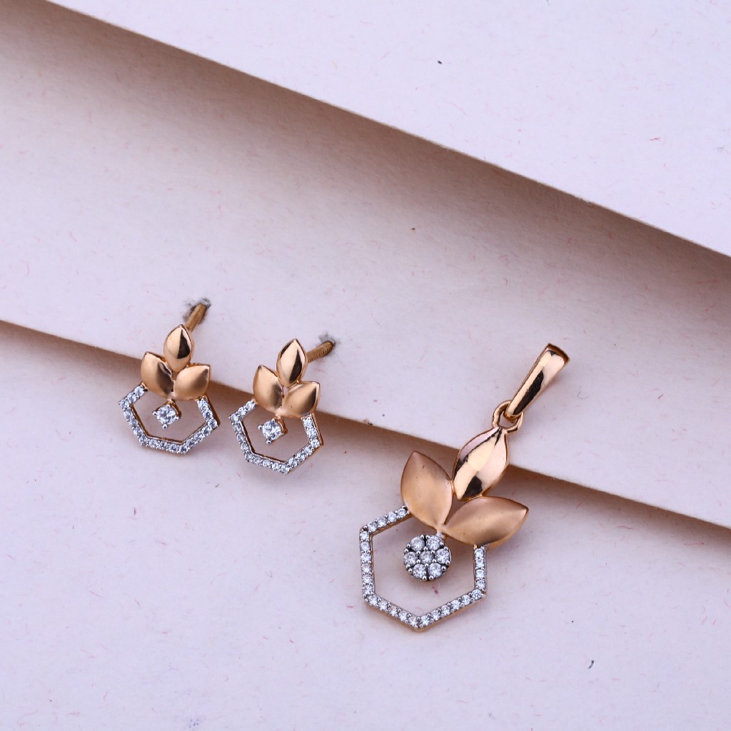 750 Rose Gold Exclusive Pendant Set RPS68