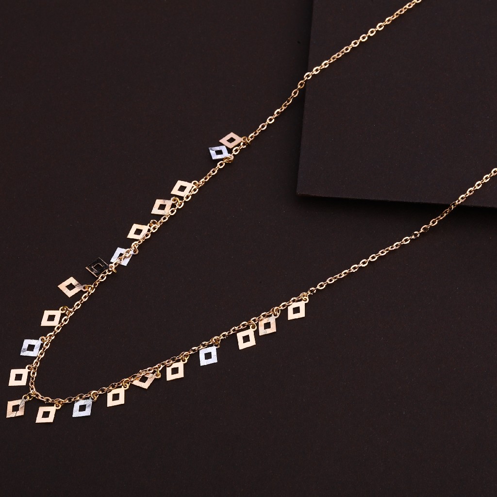 18KT Rose Gold Fancy Hallmark Necklace RTM119