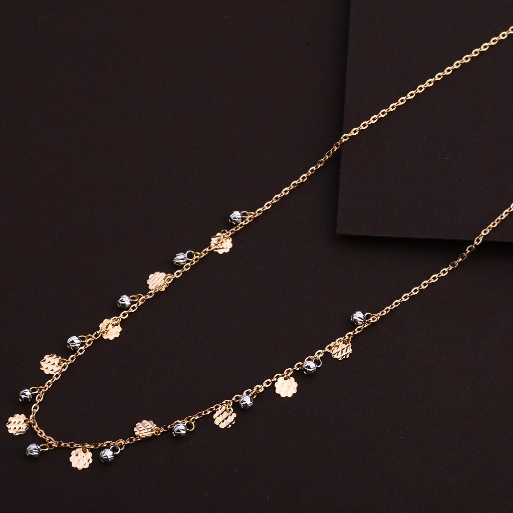 18KT Rose Gold Women's Classic Tanmaniya  Necklace RTM129