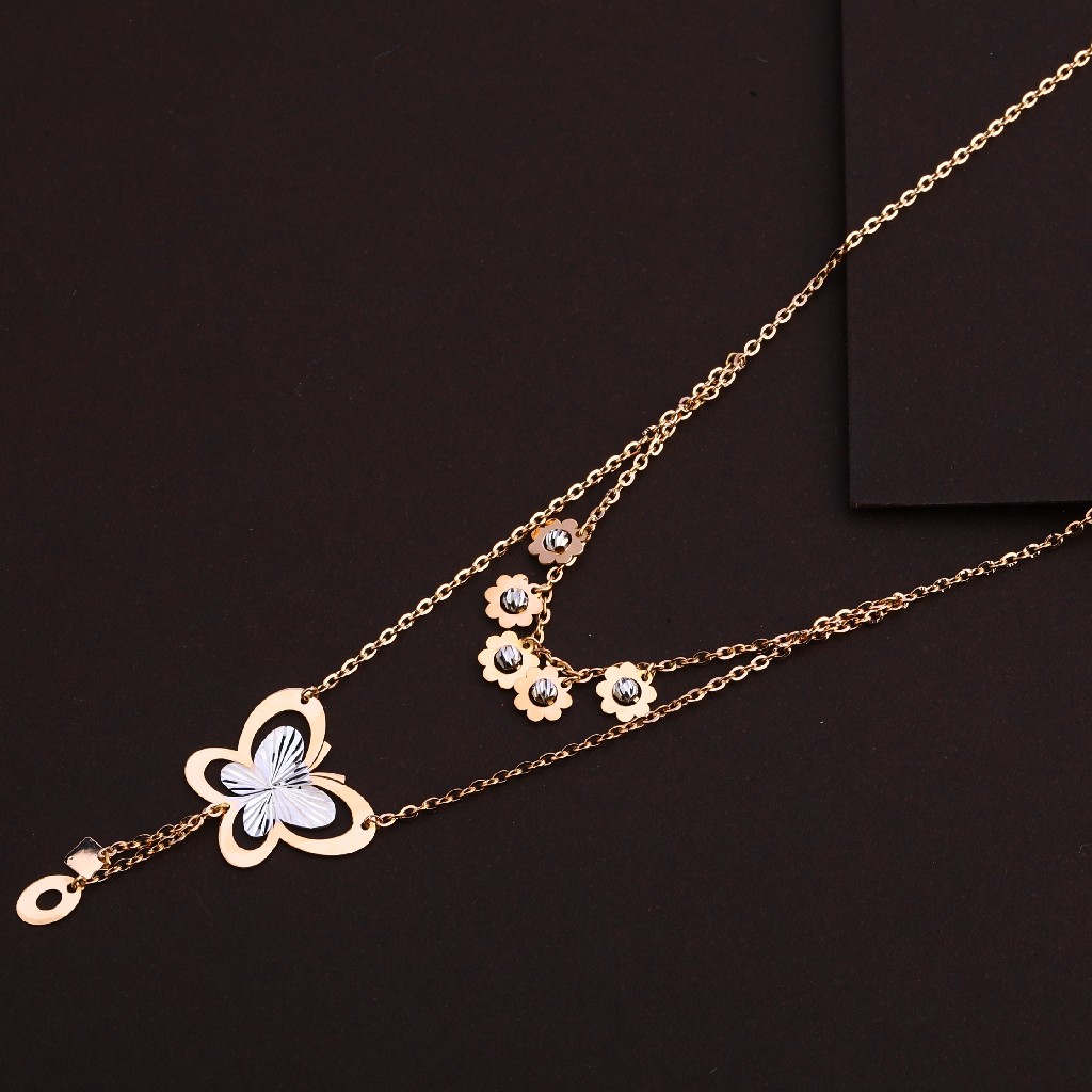 750 Rose Gold Butterfly Design Tanmaniya RTM161