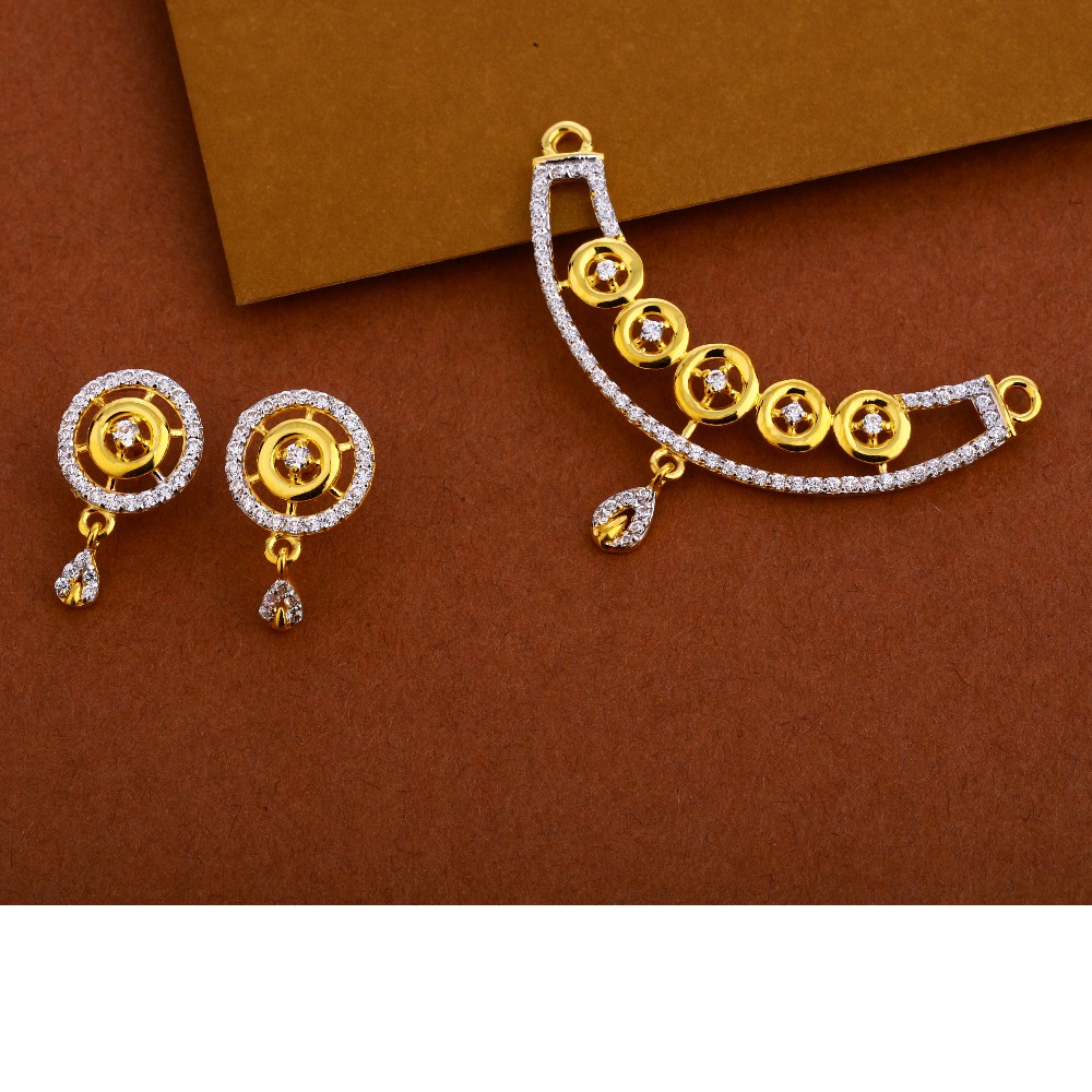 916 Gold  Mangalsutra Women's Exclusive Pendant Set MP247