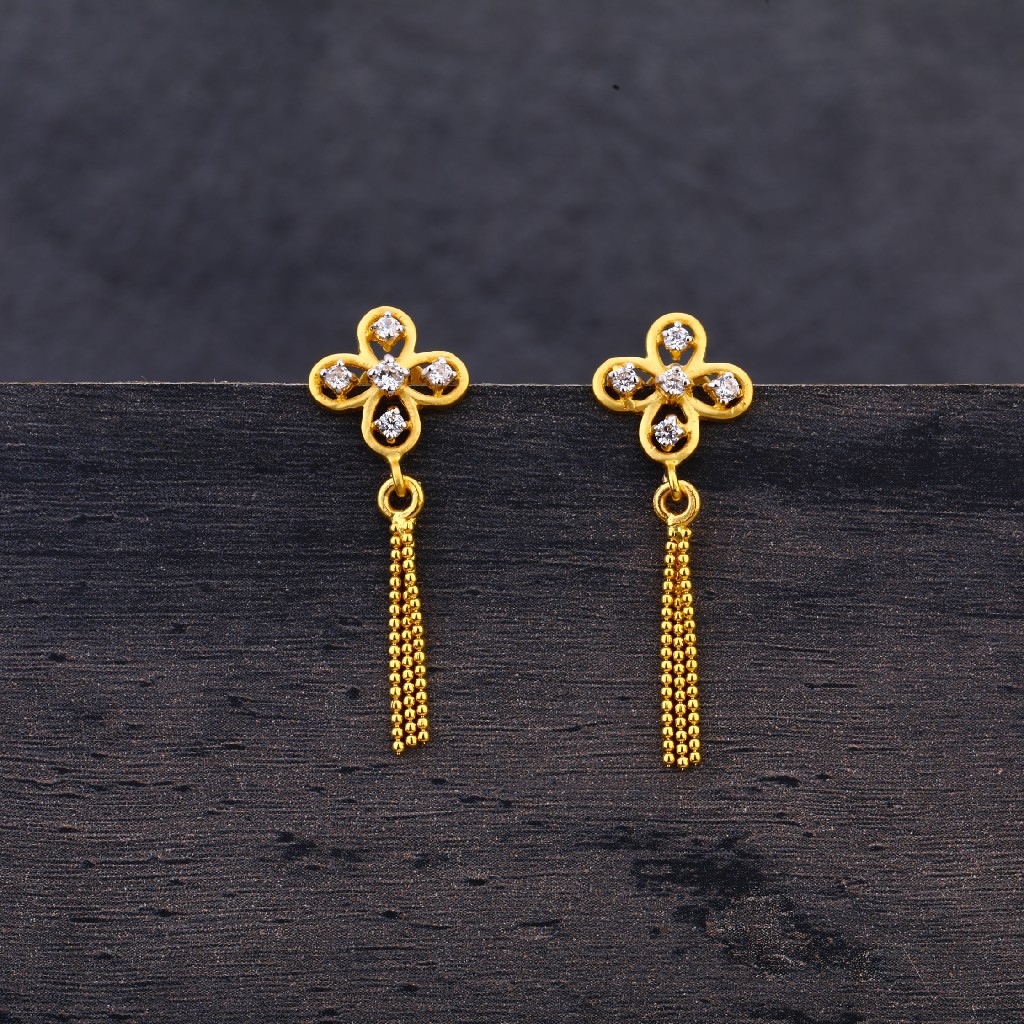 916 gold hallmark  earring jhummar lje196