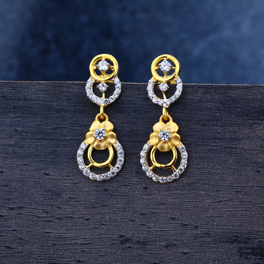 916  Gold CZ Stylish Earring Jhummar LJE133
