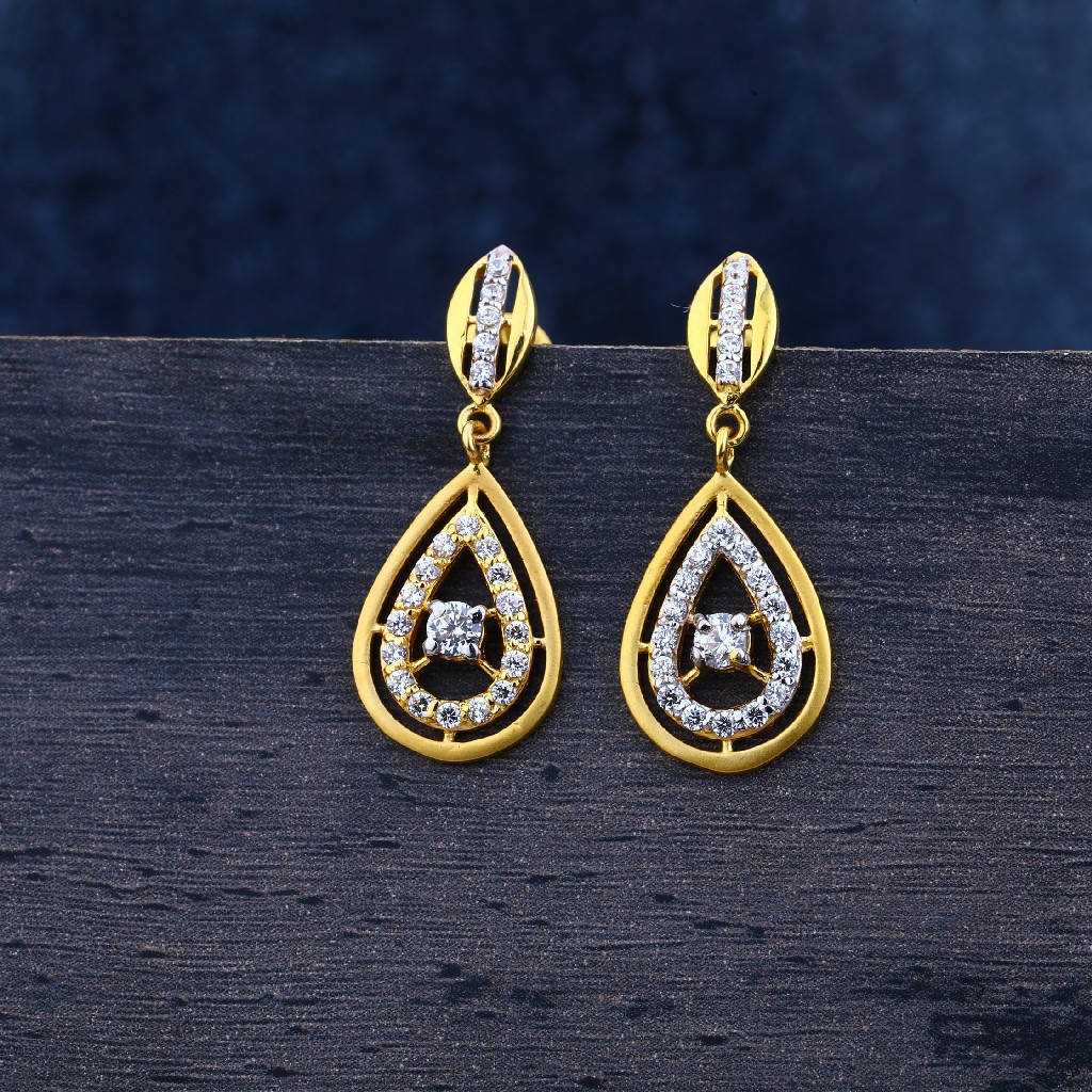916  Gold CZ Exclusive  Earring Jhummar LJE135