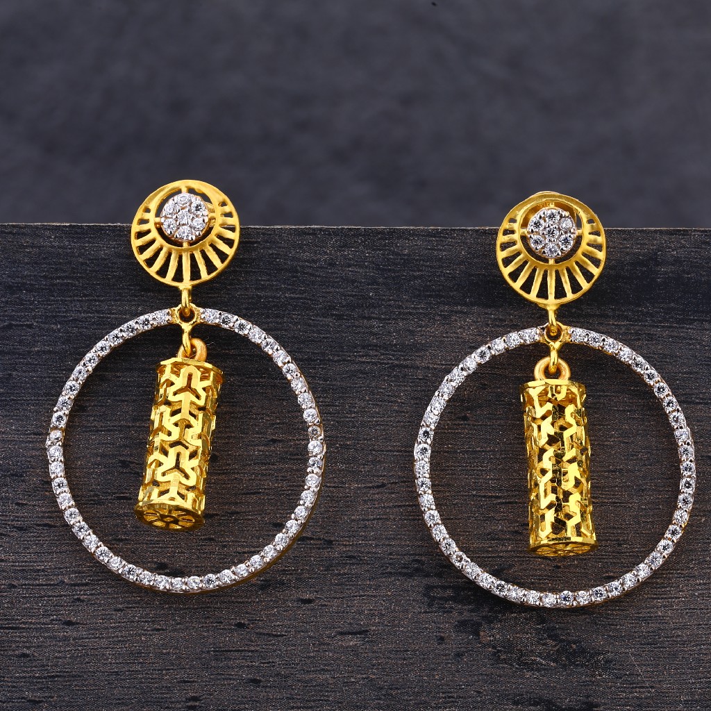 916 Gold Hallmark Designer  Earring Jhummar LJE198