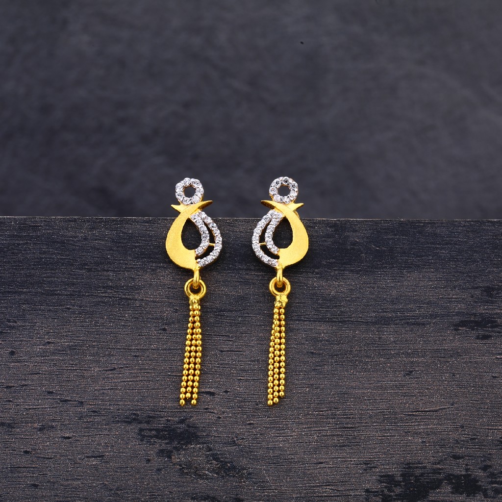 916 Gold Designer Earring Jhummar LJE206