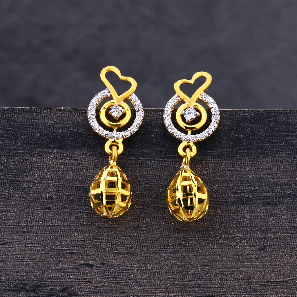 22CT Gold Hallmark Designer Jhummar Earring LJE220