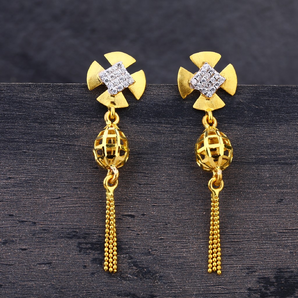 22Kt Gold Women's Hallmark Earring LJE240