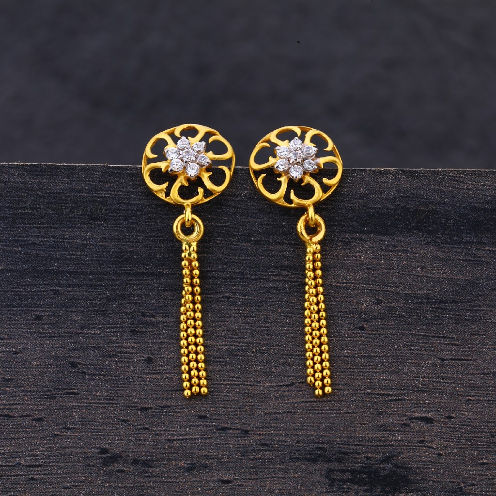 22Kt Gold Latkan  Earring LJE149