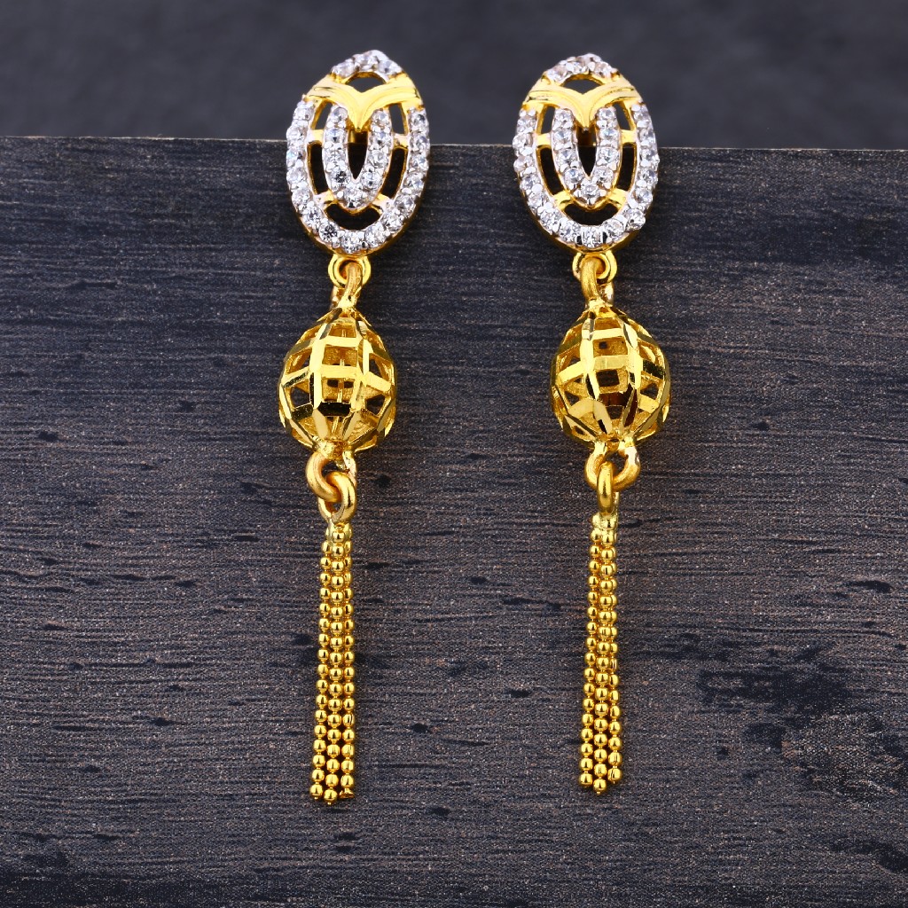 22KT Gold Hallmark Zhummar  Earring LJE156