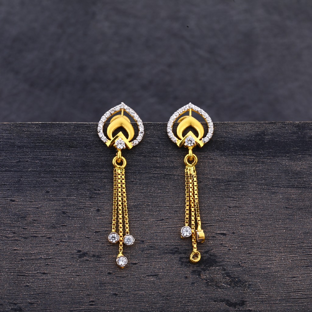 916 Gold Ladies Latkan Jhummar Earring LJE177