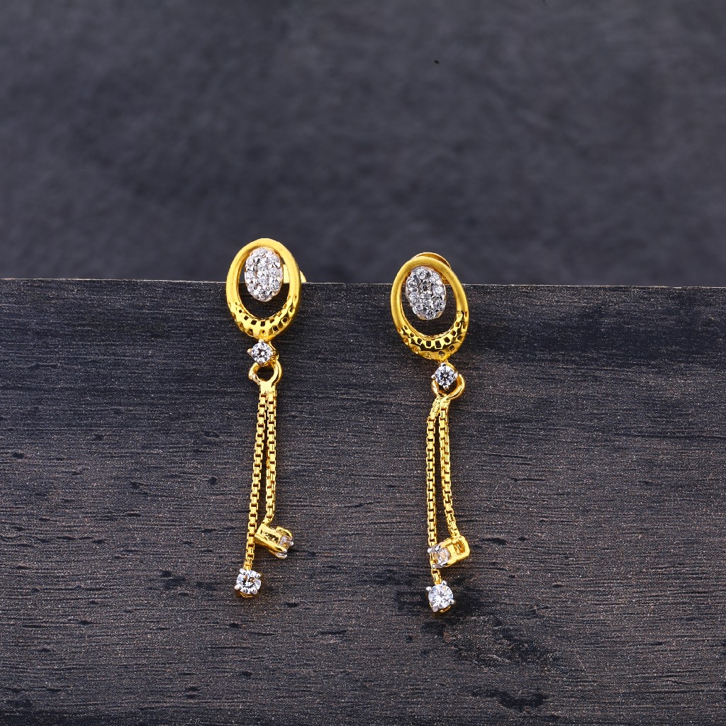 916 Gold Hallmark Latkan Jhummar Earring LJE186