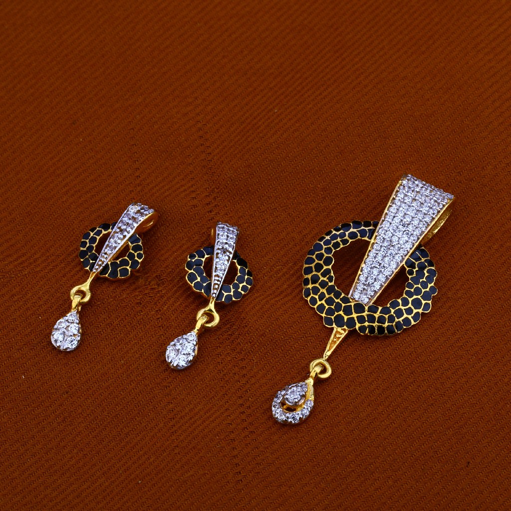 916 Gold Exclusive Pendant Set FPS91