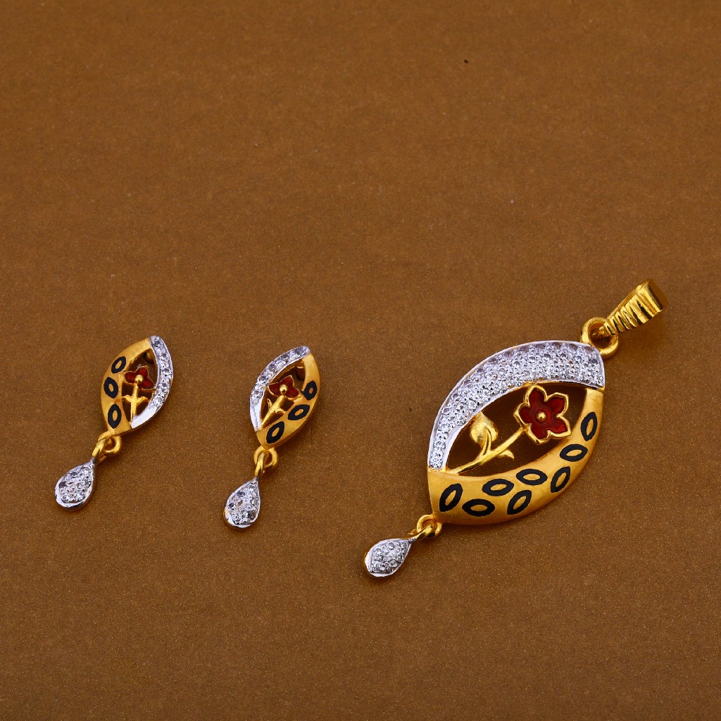 22CT Gold Exclusive Hallmark Pendant Set FPS222