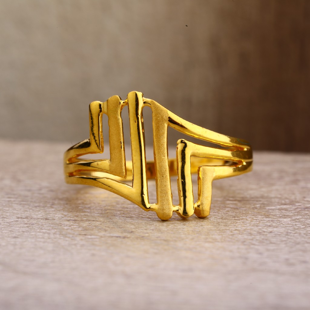 22Kt  Gold Designer Hallmark Plain Ring LPR272