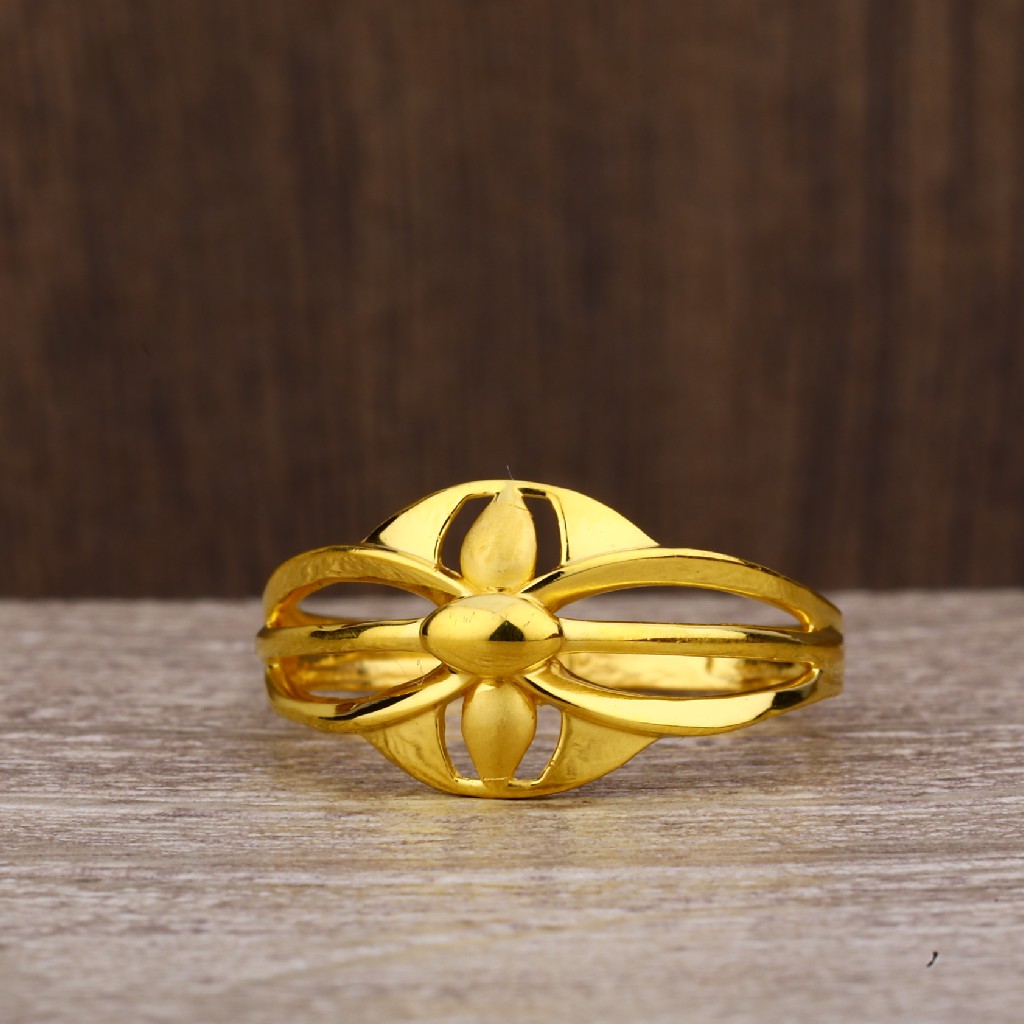 916 Plain Gold Designer Ring LPR211