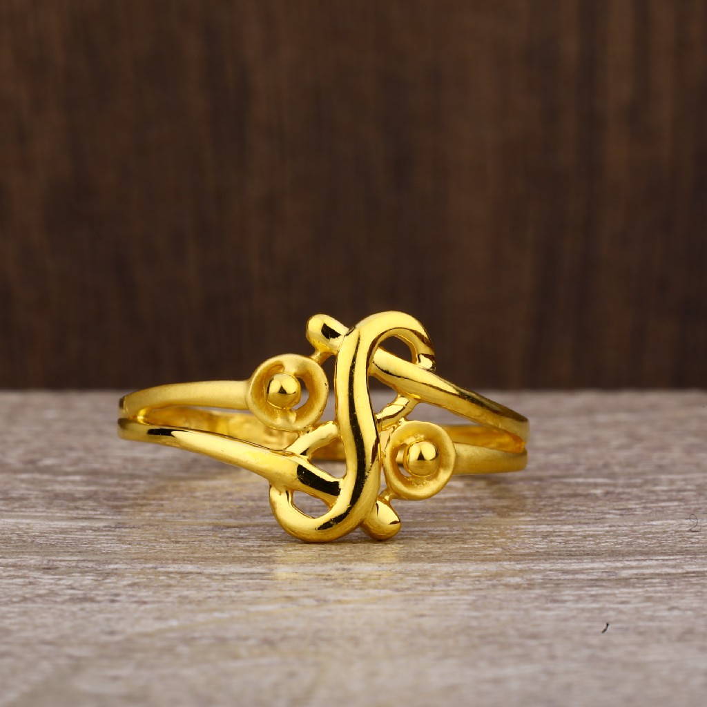 916 Gold Women's Exclusive Plain Ring LPR235