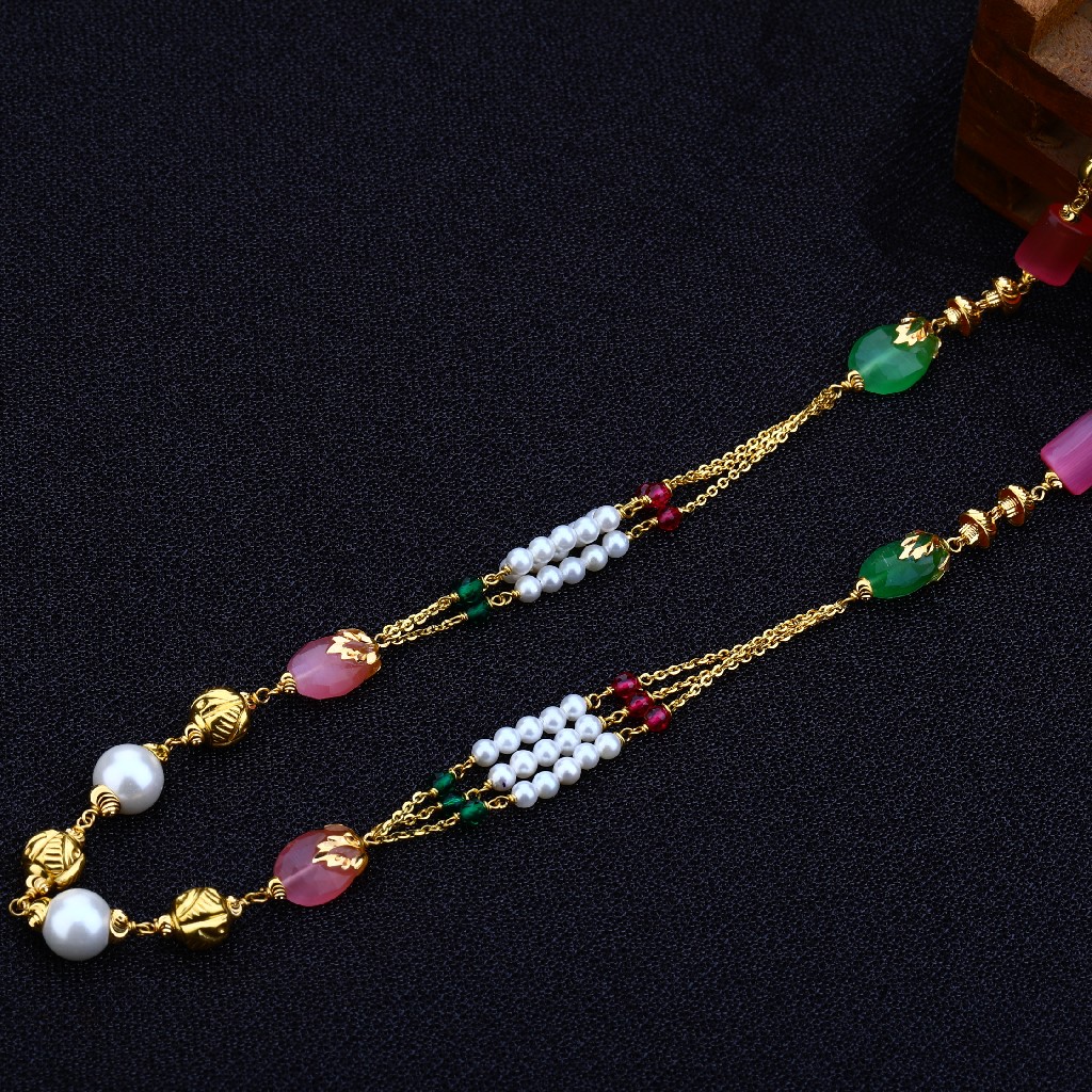22kt Gold Stylish  Women's Antique Chain Mala AC133