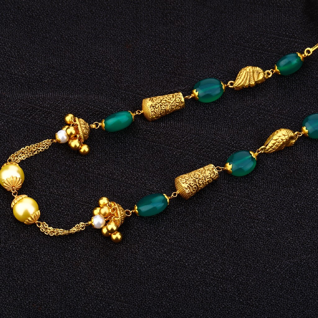 916 Gold Hallmark Classic Moti Mala AC160