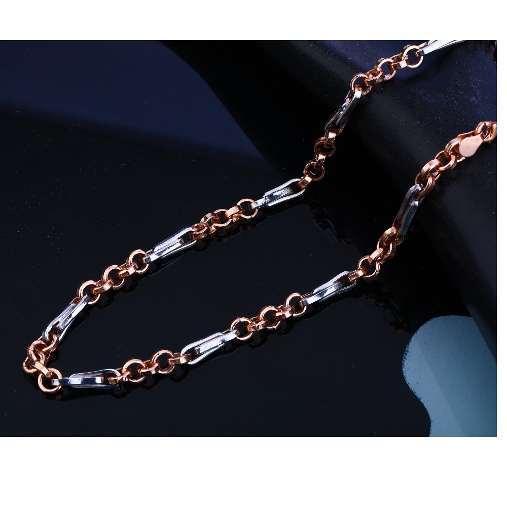 750 Rose Gold Men's Stylish CHAIN RMC42