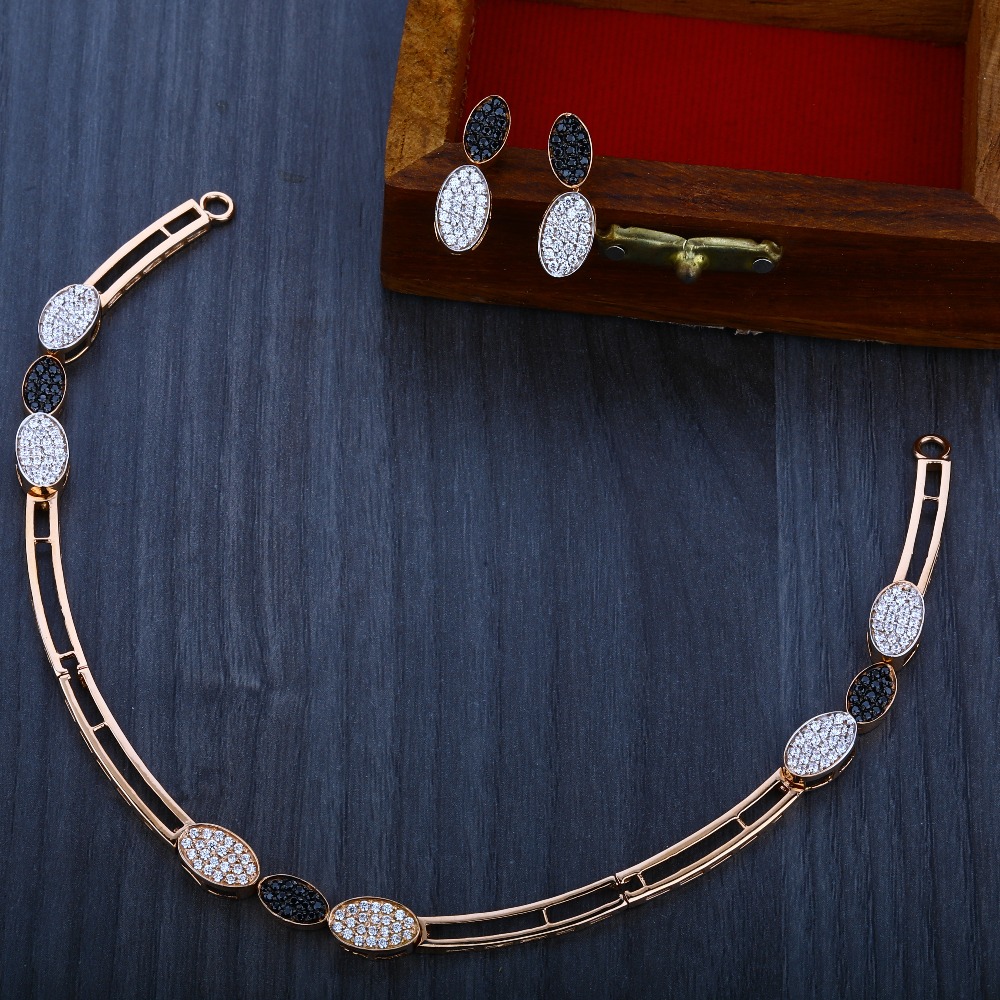 750 Rose Gold  Exclusive Necklace Set RN04
