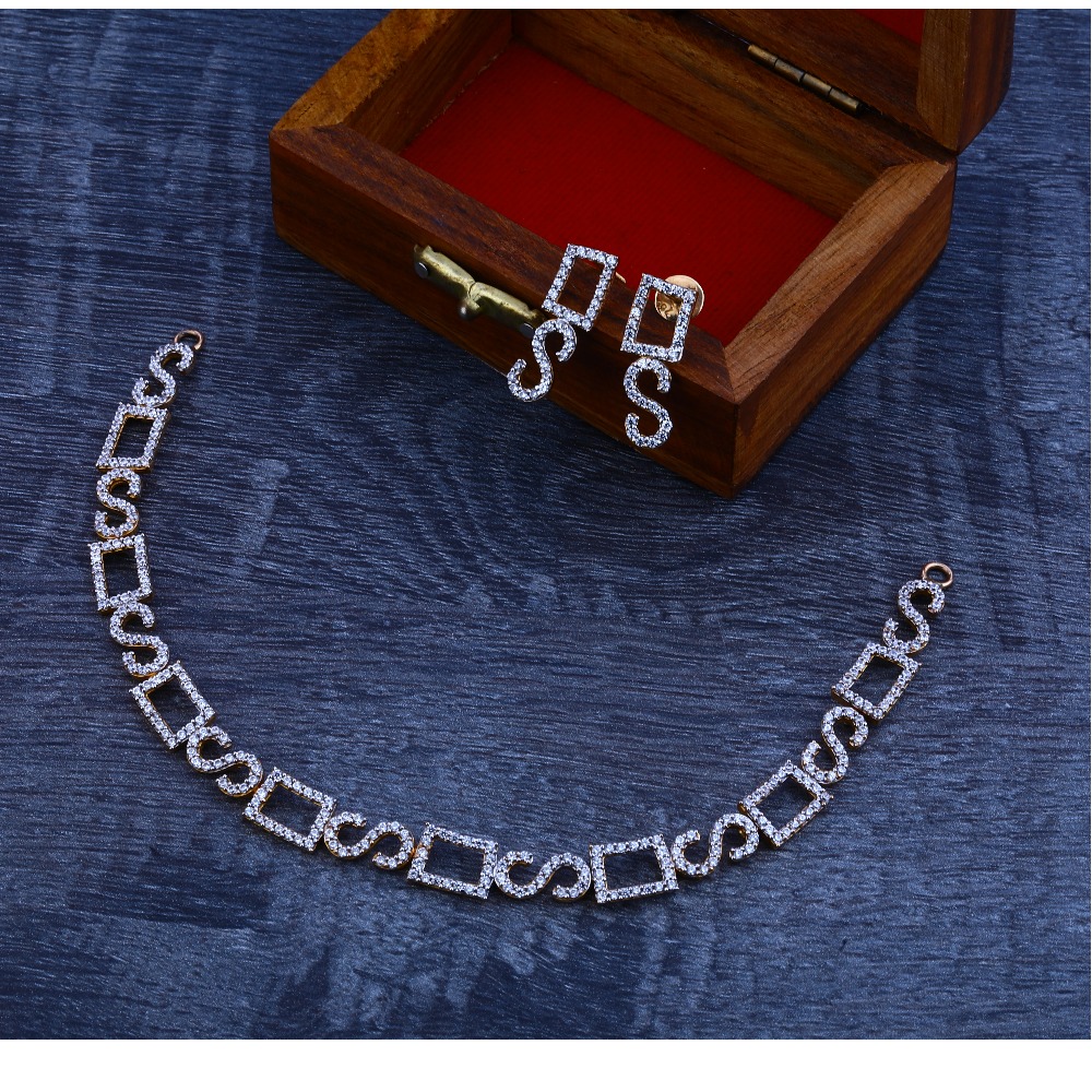750  rose gold  women's hallmark  necklace set  RN24