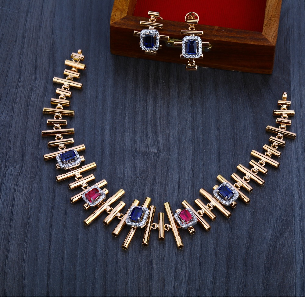 18ct  Rose Gold Exclusive  Hallmark   Necklace Set RN16