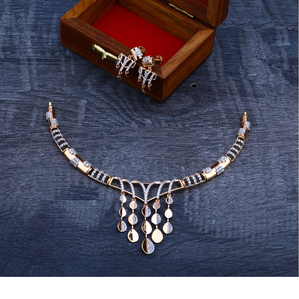 750 Rose Gold Exclusive  Necklace Set RN74