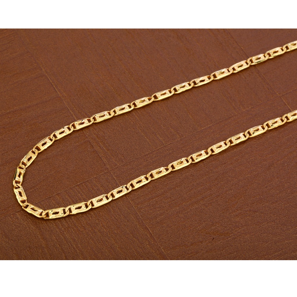 Mens Plain Gold Chain-MNC38