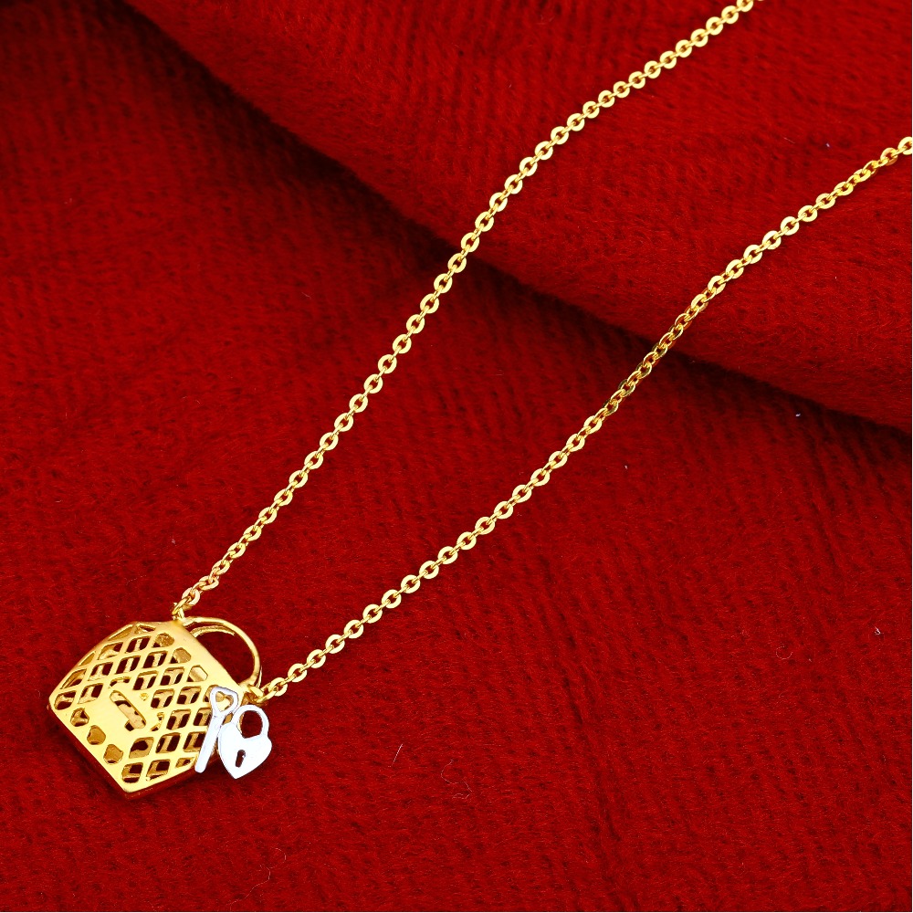 22kt Gold Stylish Hallmark Chain Necklace CN111