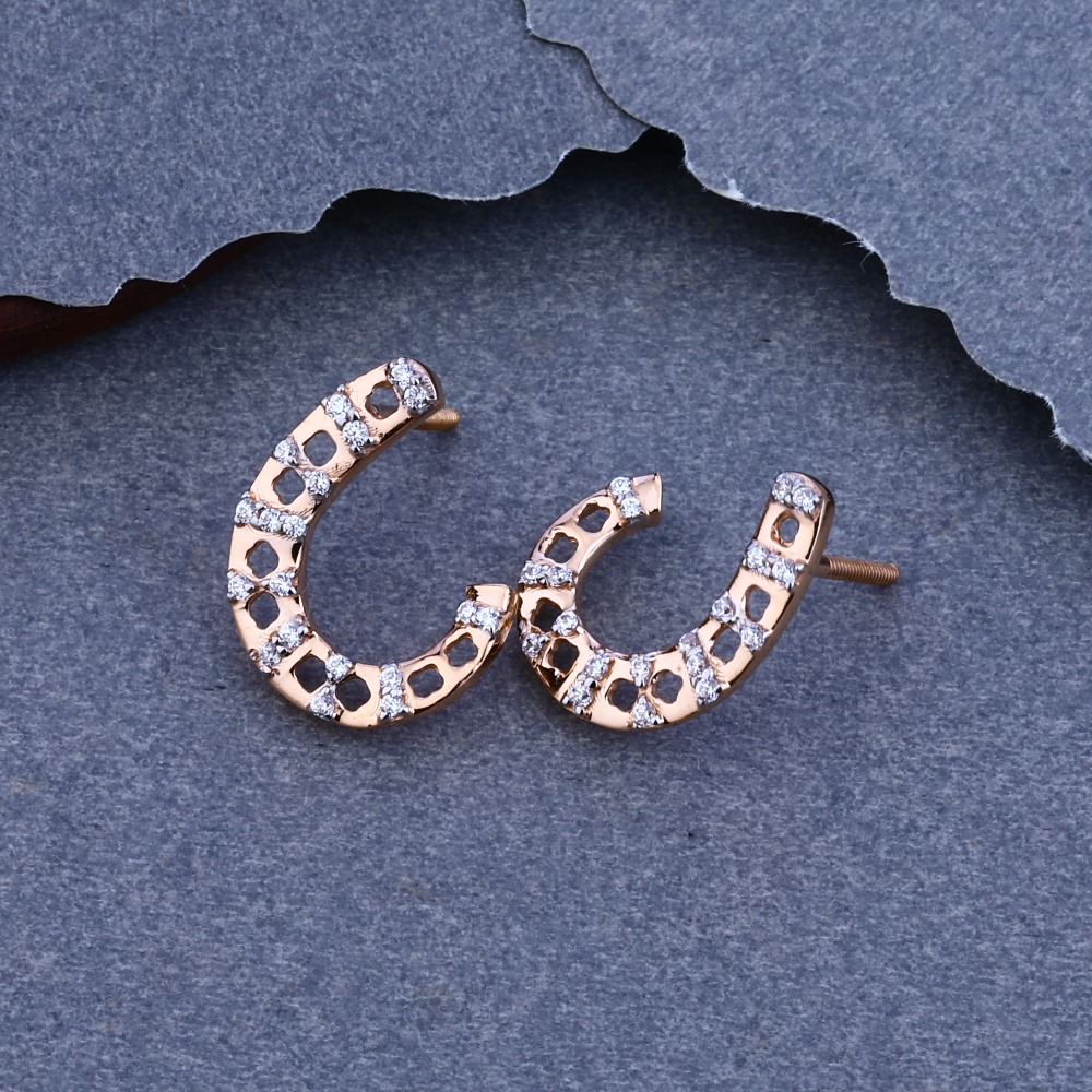 18ct Rose Gold Cz    cLASSIC Bali  RFB31