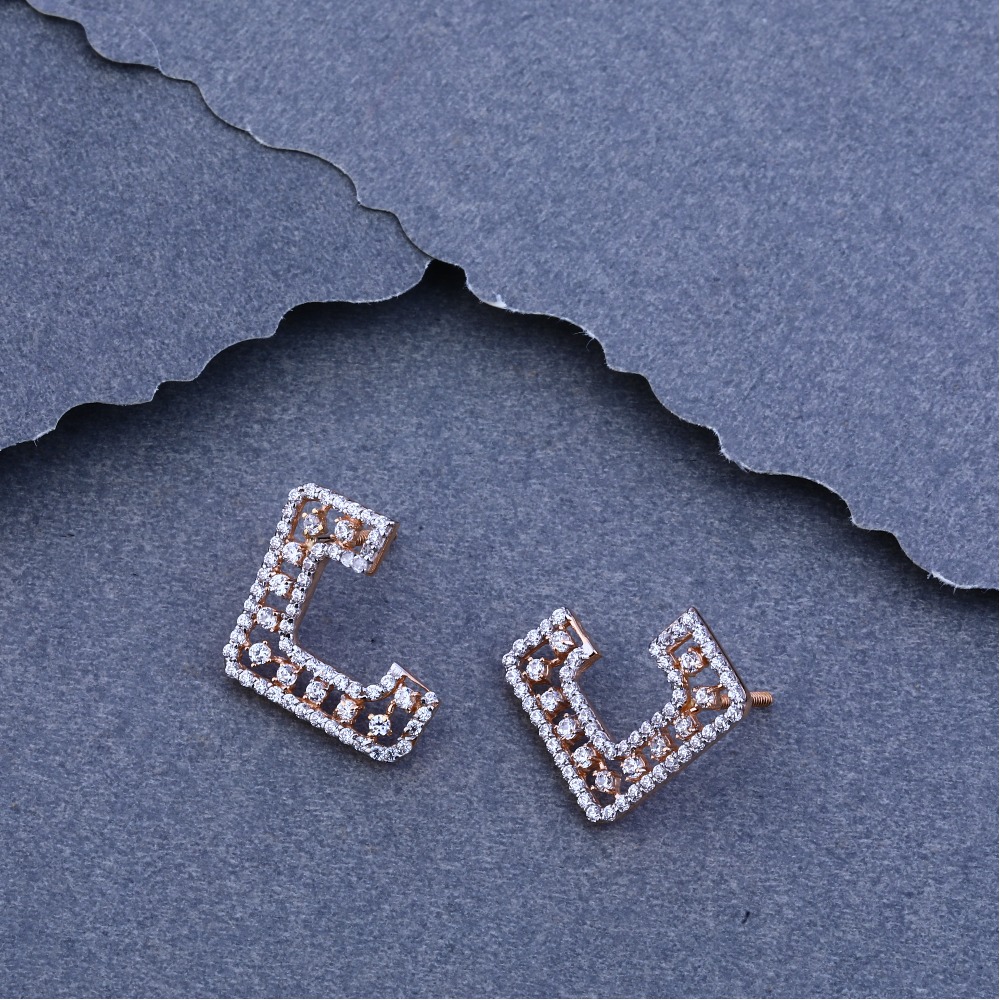 18ct Rose Gold eXCLUSIVE  Cz Bali  RFB21
