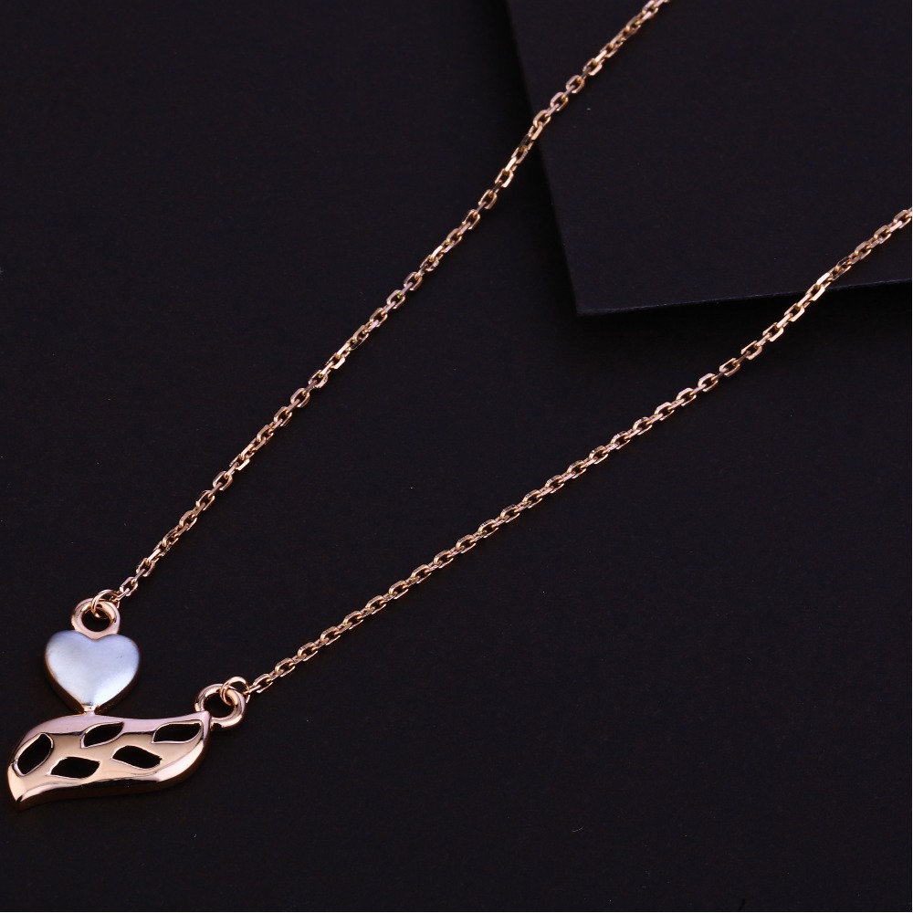 750 Hallmark  Rose Gold  Stylish  Necklace  RTM15
