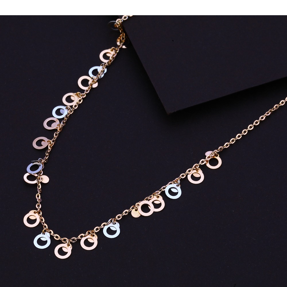 750 Hallmark Rose Gold  Fancy  Necklace RTM53