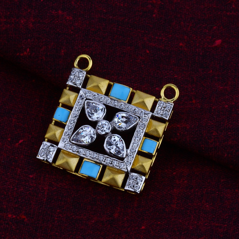 750 Gold Designer Mangalsutra Pendant MSFP12