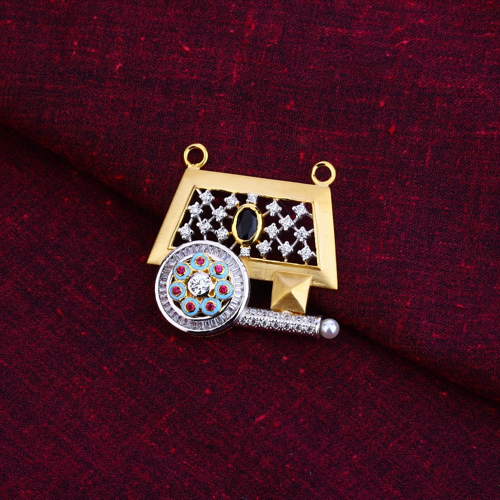 750 Gold Exclusive  Mangalsutra Fancy Pendant MSFP25