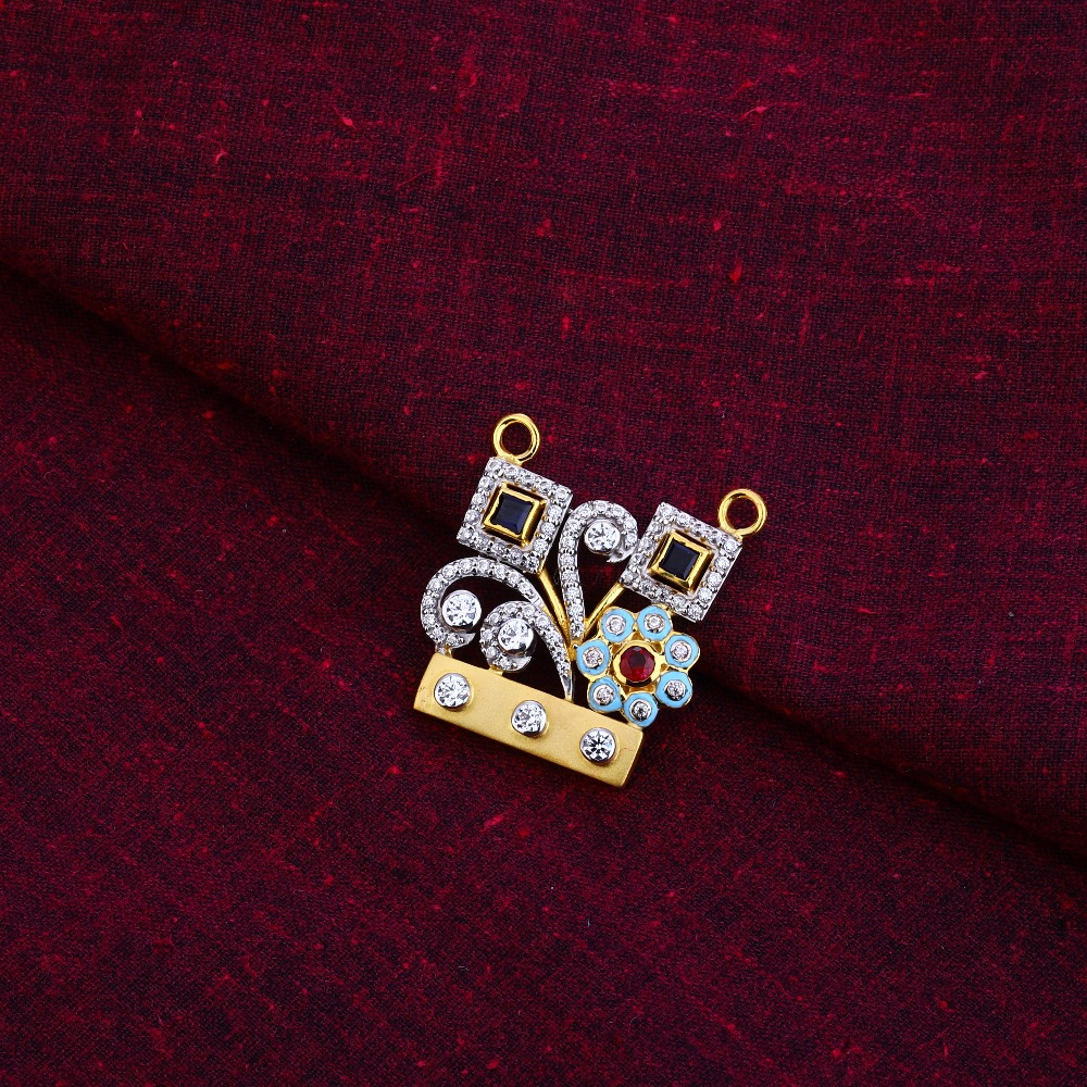 750 Gold classic Mangalsutra Fancy Pendant MSFP24