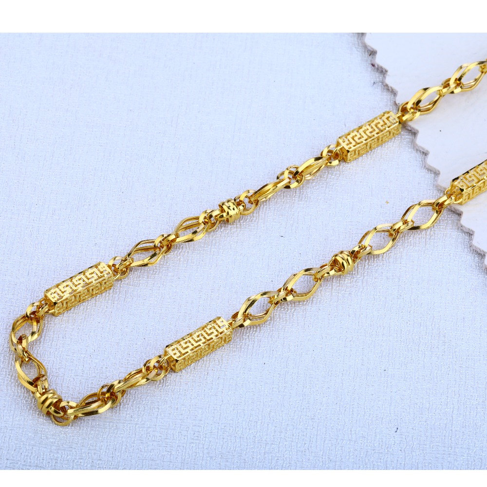22ct Gold Hallmark Classic Mens Choco Chain MCH123