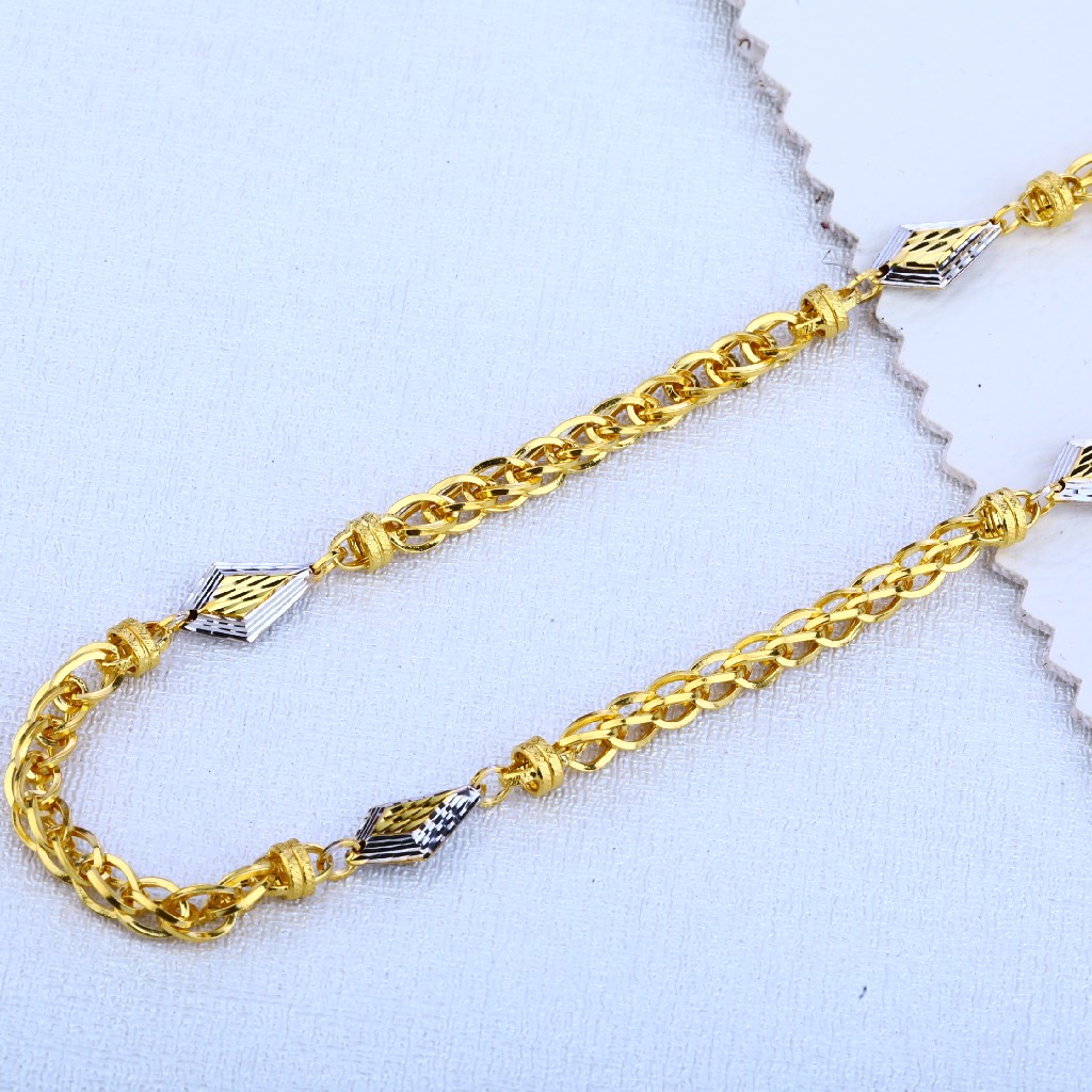 916 Gold Hallmark Men's Choco Chain MCH96